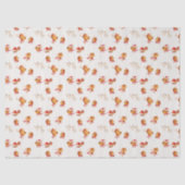 Cute Reindeer Holiday Seidenpapier (Vorderseite)