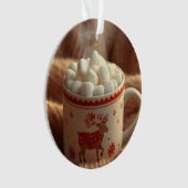 Cute Reindeer in Scarf Ornament | Kids Christmas  (Vorderseite)