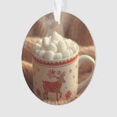 Cute Reindeer in Scarf Ornament | Kids Christmas  (Vorderseite)