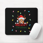 Cute Reindeer Merry Christmas Shirt –plaid Holiday Mousepad (Mit Mouse)