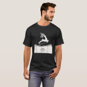 Cute Reindeer Merry Xmas Merry Christmas Happy New T-Shirt (Vorne ganz)