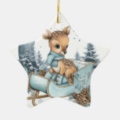 Cute Reindeer Ornament – Starry Christmas Decor (Vorne)