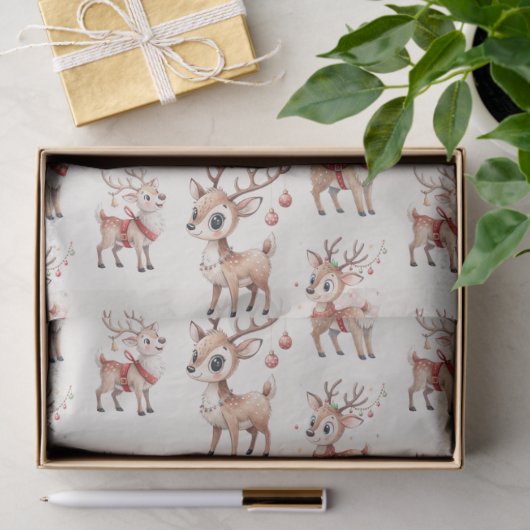 Cute Reindeer Seidenpapier (Geschenk)