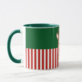 Cute Reindeer with Gift Box Tasse