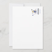 Cute Relatable Chimy Airplane Mode Greeting Card Einladung (Rückseite)