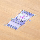 Cute Retro Arcade Game Kids Birthday Acryleinladungen (Ablage )