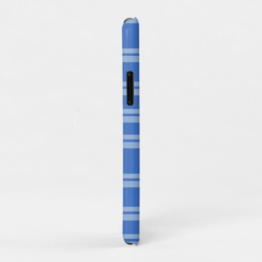 Cute Retro Blue Gingham Plaid Pattern Case-Mate iPhone Hülle (Hinten/Rechts)