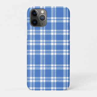 Cute Retro Blue Gingham Plaid Pattern Case-Mate iPhone Hülle