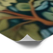 Cute retro boho Sloth Hang in there Poster (Ecke)