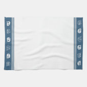 Cute Retro Campers in Blue and White Geschirrtuch (Horizontal)