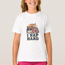 Cute Retro Cat Girls Graphic T-Shirt