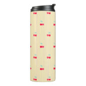Cute Retro Cherry Pattern Retro Pop Thermosbecher (Nach links gedreht)