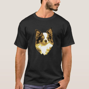 Cute Retro Chihuahua With Puppy Eyes Vintage Illus T-Shirt