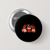 Cute Retro Chocolate Hot Cocoa Mug Funny Gnomes Ch Button (Vorne & Hinten)