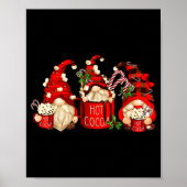 Cute Retro Chocolate Hot Cocoa Mug Funny Gnomes Ch Poster (Vorne)