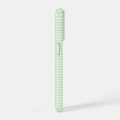 Cute Retro Green Gingham Plaid pattern iPhone Hülle (Rechte Seite)