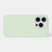 Cute Retro Green Gingham Plaid pattern iPhone Hülle (Rückseite (Horizontal))