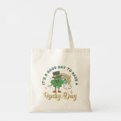 Cute Retro Lucky Clover St. Patrick’s Day Tragetasche (Rückseite)