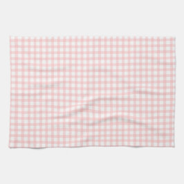 Cute Retro Pink Gingham Plaid pattern Geschirrtuch