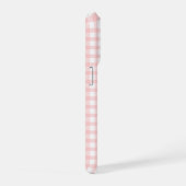 Cute Retro Pink Gingham Plaid pattern iPhone Hülle (Rechte Seite)