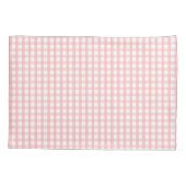 Cute Retro Pink Gingham Plaid pattern Kissenbezug (Rückseite)