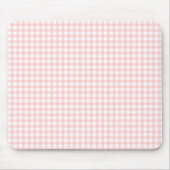 Cute Retro Pink Gingham Plaid pattern Mousepad (Vorne)
