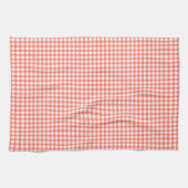 Cute Retro Red Gingham Plaid pattern Geschirrtuch (Horizontal)