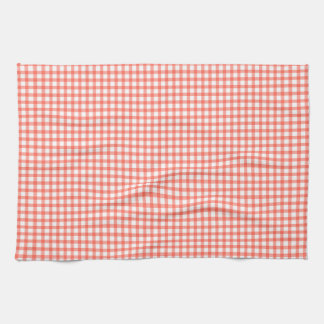 Cute Retro Red Gingham Plaid pattern Geschirrtuch
