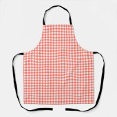 Cute Retro Red Gingham Plaid pattern Schürze (Vorderseite)