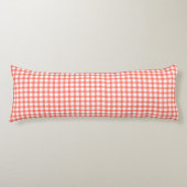Cute Retro Red Gingham Plaid pattern Seitenschläferkissen (Vorderseite)