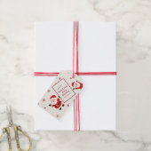 Cute Retro Santa Christmas  Geschenkanhänger (Mit Garn)