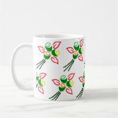 Cute Retro Springtime Flowers on a Coffee Cup Mug Kaffeetasse (Links)