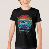 Cute Retro Sun Kids Valentines Car Tri-Blend Shirt (Vorderseite)