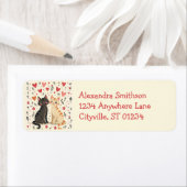 Cute Retro Valentine Cats (Insitu)