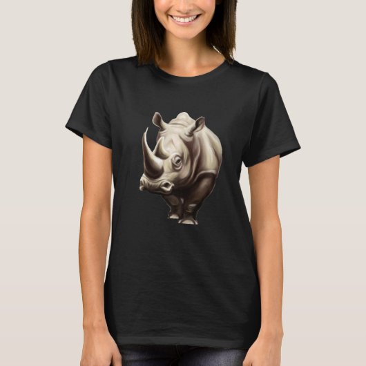 Cute Rhinoceros & Rhino  1 T-Shirt (Vorderseite)