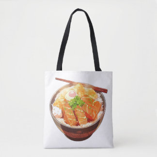Cute Rice Bowl Tote Bag Tasche