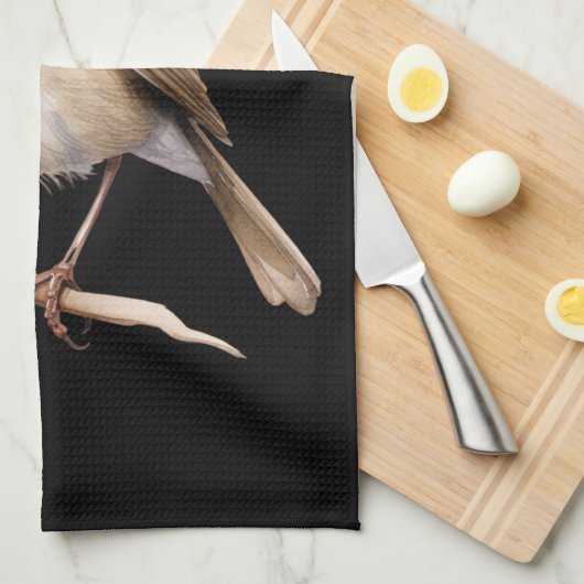 Cute Robin Geschirrtuch (Viertel Falte)