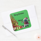 cute robot Christmas holiday Sticker (Umschlag)