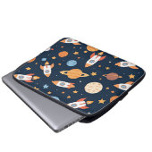 Cute Rockets Planets Space Pattern Laptopschutzhülle (Vorne Knopf)
