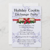 Cute Rolling Pin Cookie Exchange Holiday Invite Einladung (Vorderseite)