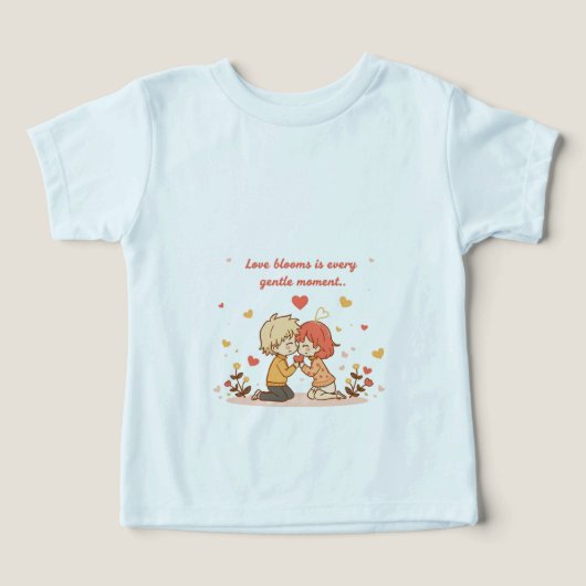 Cute Romantic Anime Couple - Love Moment (Design Vorderseite)