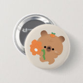 Cute Romantic Capybara Button (Vorne & Hinten)
