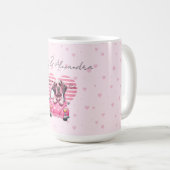 Cute Romantic Couple Names Valentines Day Kaffeetasse (VorderseiteRechts)