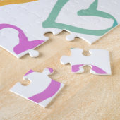 Cute Romantic Pastel Hearts Puzzle (Seite)