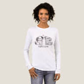 Cute Romantic Puppy Love Valentine Tri-Blend Shirt (Vorderseite voll)