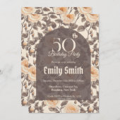 Cute Rose Charm Birthday Event Einladung (Vorne/Hinten)