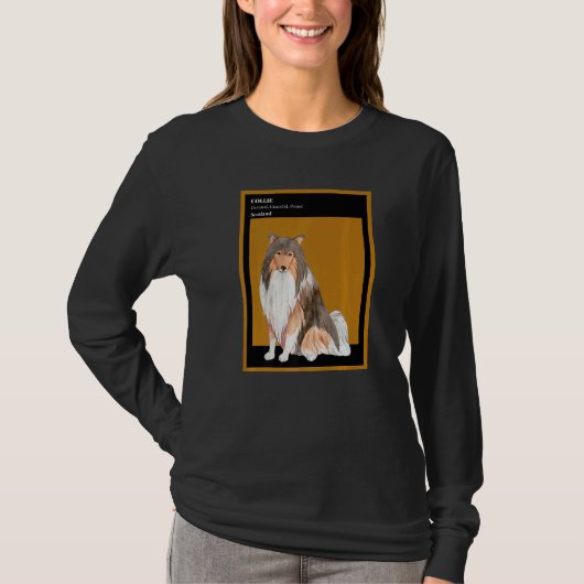 Cute Rough Collie Dog Dog Herding Dogs T-Shirt (Vorderseite)