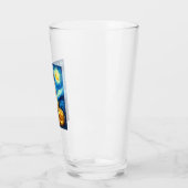 Cute Rough Collie Dog Halloween Jack O Lantern Pum Glas (Links)