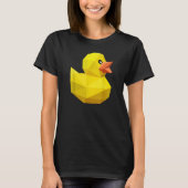 Cute Rubber Duck Bird Geometric Abstract Ducky T-Shirt (Vorderseite)