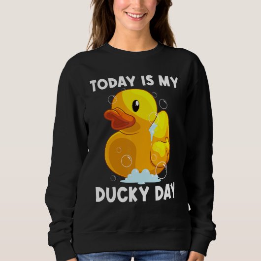 Cute Rubber Duck For Men Women Kids Rubber Duckie  Sweatshirt (Vorderseite)